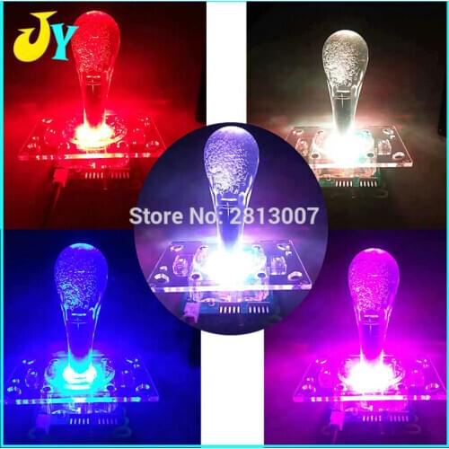 High quality 12V LED joystick Colorful lights Illuminated joystick For Arcade game fishing machine Crane Machine Accessories