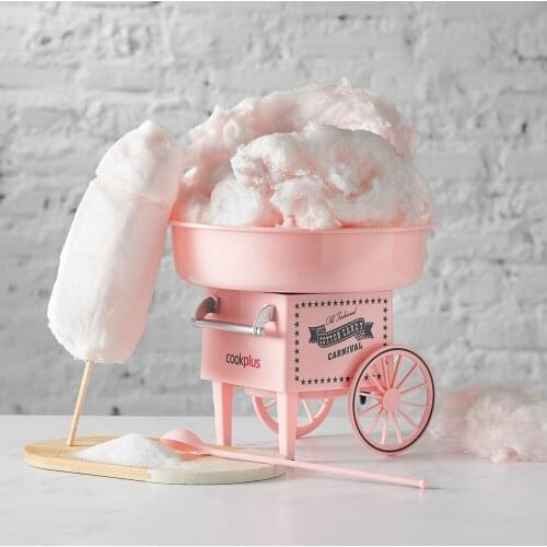 Cookplus Red and Pink Cotton Candy Maker electric sweet cotton candy machine fully automatic party entertainment 2021 delicious