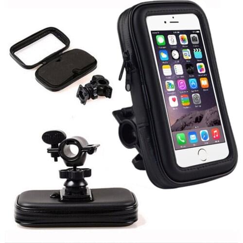 Bike Motorcycle Phone Mount Bag for iPhone or Any Mobile Phone 6.0-6.5 inches Universal Top Tube Bicycle Handlebar Holder Case