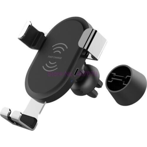 By DHL or Fedex 10pcs BQ001 Fast Retractable Wireless Car Charger Rotating Phone Holder for Samsung S8 S9 More QC3.0 For iphone
