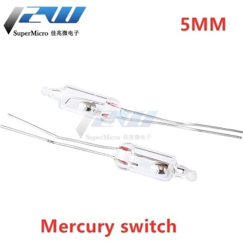 10 pcs/lot New one-way gravity rolling 5 mm mercury tilt switch