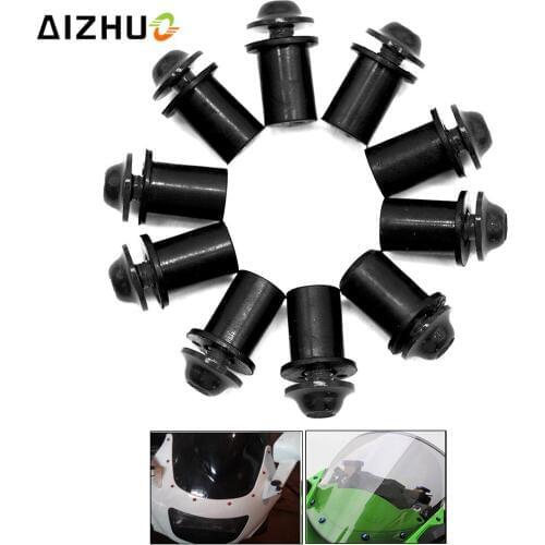 10PCS Fairing Wind Screen Screw Bolt Kit Windshield Mounting Nut Wellnut For yamaha fz8 fz6 fz6n Benelli TNT300 600 BN300 BN600