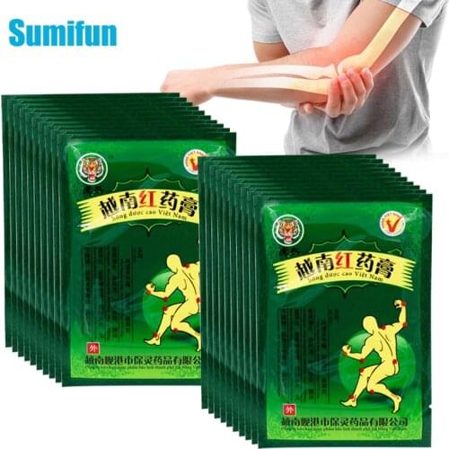 104pcs Vietnam Red Tiger Balm Plaster Neck Back Pain Relief Orthopedic Patch Chinese Herbal Medical Plaster Health Care C162