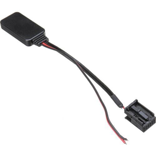 12V 12Pin Rear Port Car bluetooth Adapter Wireless Audio Stereo Aux Cable Auto Accessories For Ford for Focus Mk2 MK3 for Fiesta