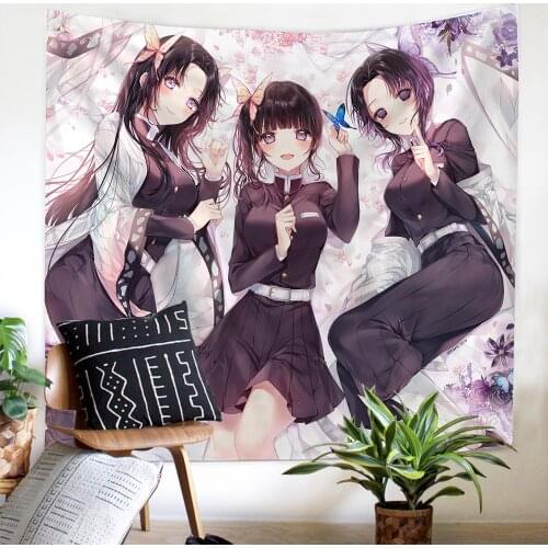 Anime Tapestrying kawaii room decor home decor hippie tapisserie decoration mural tapiz gobelin home decoration accessories