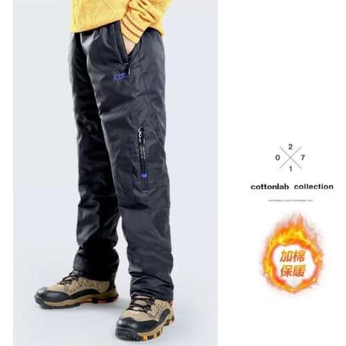 Baby Clothes Boys Thickened Plus Cotton Pants Childrens Outdoor Sports Trousers Winter Models Big Childrens Warm Pants