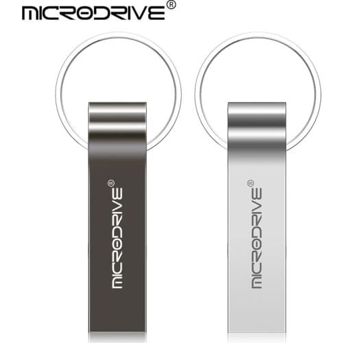 Metal USB Flash Drive 128GB 64GB pendrive 32GB 16GB 8GB Memory sticks pen drive with key ring can do Custom printing