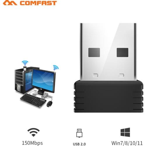 Mini USB Wifi Adapter 802.11b/g/n Antenna 150Mbps USB Wireless Receiver Dongle MT7601 Network Card Laptop TV BOX Wi-Fi Dongle