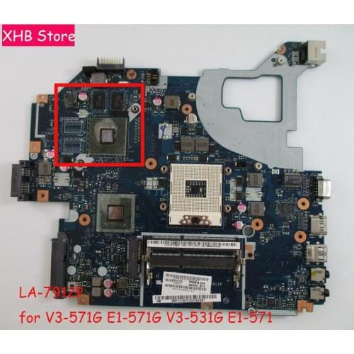 Q5WV1 LA-7912P fit for Acer aspire V3-571G E1-571G V3-531G E1-571 laptop motherboard with 4 video memorriesMainboard