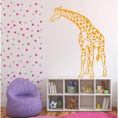 Modern Free Shipping Home Decoration Wall Sticker Vinyl Decal Animal Africa Giraffe Vinyl Room Decor GW-89