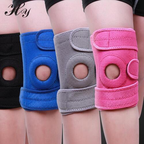 Sports Safety Knee Spring Support Elastic Knee Support Brace Kneepad Patella Knee Pads Safety Guard Outdoor Skid Rodilleras