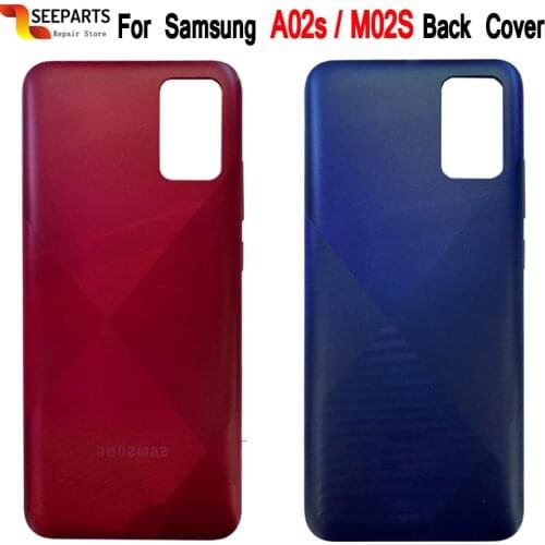 For SAMSUNG Galaxy A02s A025 A025M Back Battery Glass Cover Rear Door Housing Case Replacement For Samsung M02s Battery Cover
