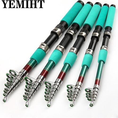 Mini Telescopic Fishing Rod 1.8M -3.6M Carp feeder Hard FRP fishing pole