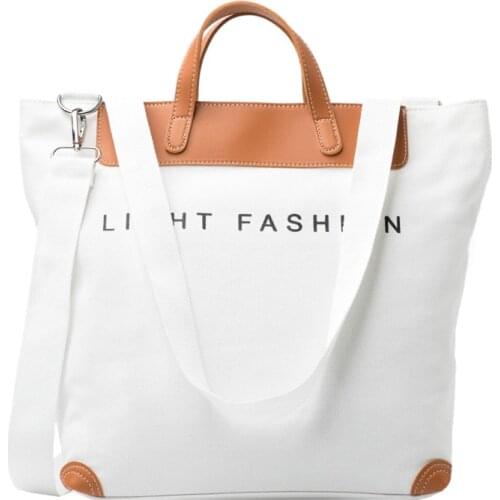 Large Capacity Causal Tote Bag Fashion Canvas One-Single Shoulder Bag Newest Bucket Bag For Female