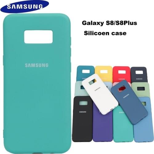 Samsung Galaxy S8/S8 Plus S8+ Silky Silicone Cover Soft-Touch Finish Back Protective Case For Samsung S8/S8plus