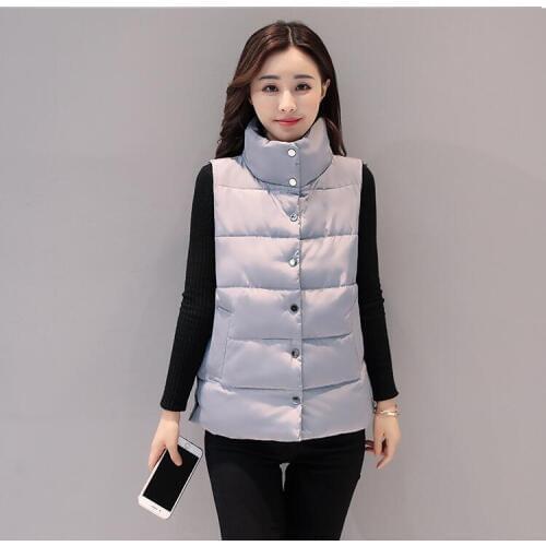 Women Vest female short autumn winter Korean students coat bread vest