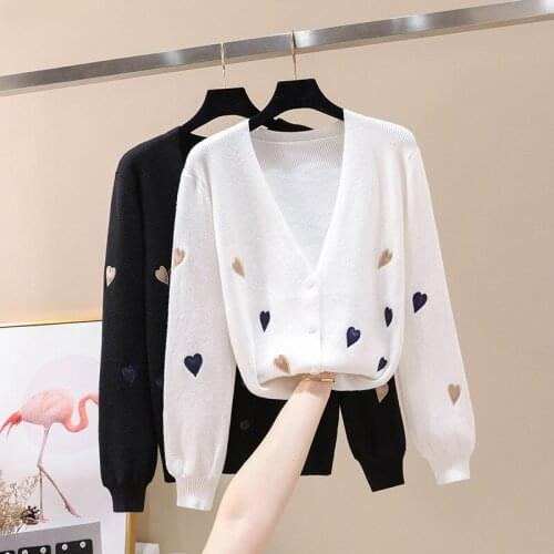 Women Knitted Cardigan Coat Jacket Button Front Deep V Neck Long Sleeves Ribbed Trim Knitting Coat female 2020 Spring Sweater