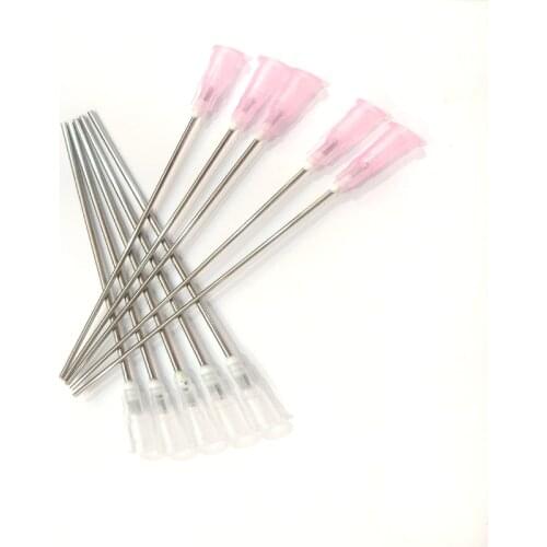 10pcs White Blunt Dispensing Needles Plastic + Metal Material For Ink Refilling Mixing Liquid Syringe Needle Tips