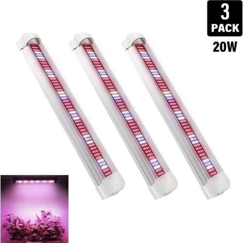 3pcs/lot 30cm T8/T5 Tube LED Grow Light Bar Indoor Growth Hydroponic Led Phytolamp for Plants Seedlings Greenhouse Grow Tent