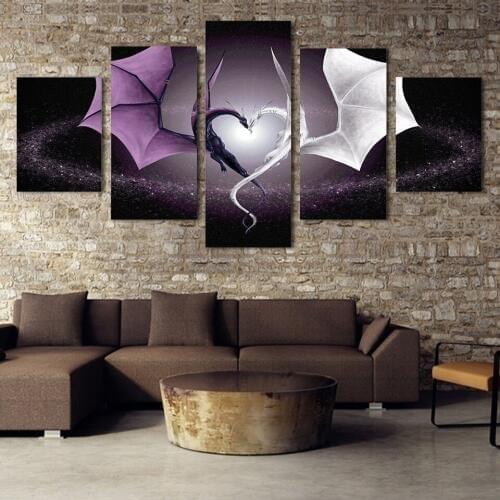 5 PCS/hd print canvas wall art sitting room bedroom home decoration