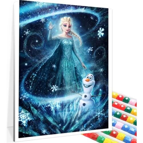 5D Diamond Painting Disney Princess Frozen Aisha Handmade Mosaic Diamond Embroidery Home Bedroom Decoration Gift New Product