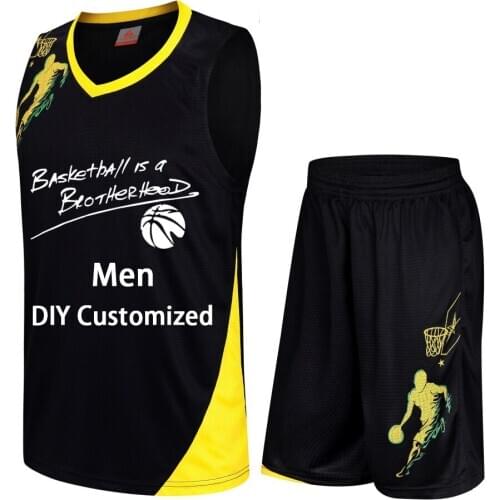Quick dry Basketball Set Uniforms kits Men/women college basketball jerseys blank sports Training suits sportwear DIY Customized