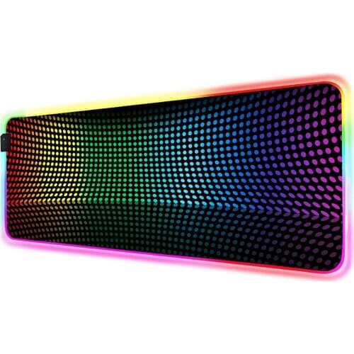 Black colorful RGB Mouse Pad Gamer Accessories Large LED MousePad Gaming Desk Mats 90x40cm/80x30cm PC Desk Play Mat with Backlit