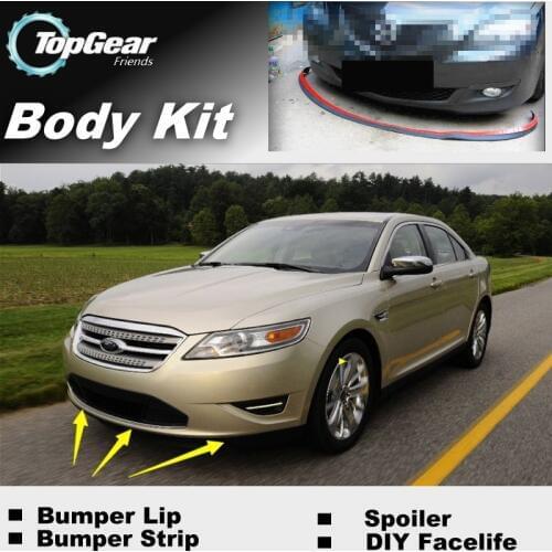 Bumper Lip Deflector Lips For Ford D3 Platform Front Spoiler Skirt For Top Gear Friens Car View Tuning / Body Kit / Strip