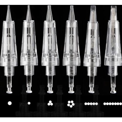 100pcs Bayonet Cartridge Needle 1D 1R 3R 5R 5F 7F , Permanent Makeup Needle For Makeup Tattoo Eyebrow