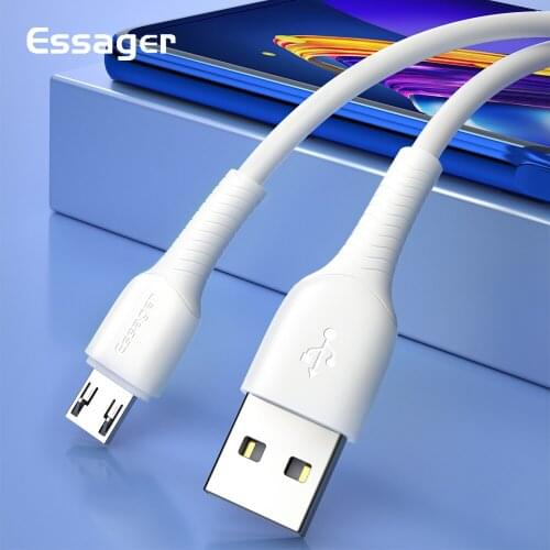 Essager 3A Micro USB Cable For Xiaomi Redmi Samsung Android Mobile Phone Data Cable Microusb Charger Fast Charging Wire Cord