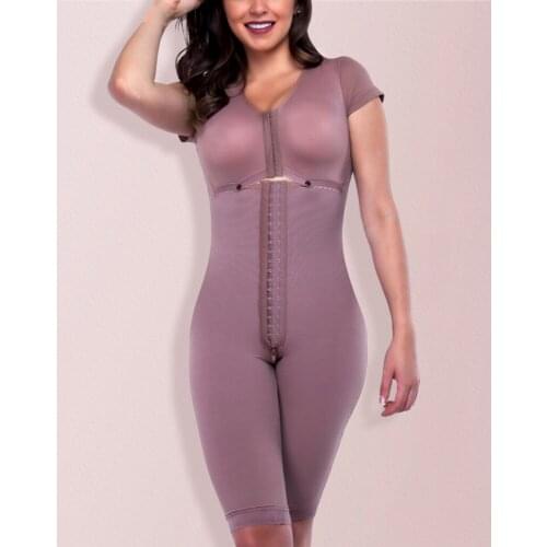 Open Bust Tummy Control Recovery Full Body Shapewear Fajas Colombianas High Compression Skims BBL Post Op Surgery Supplies