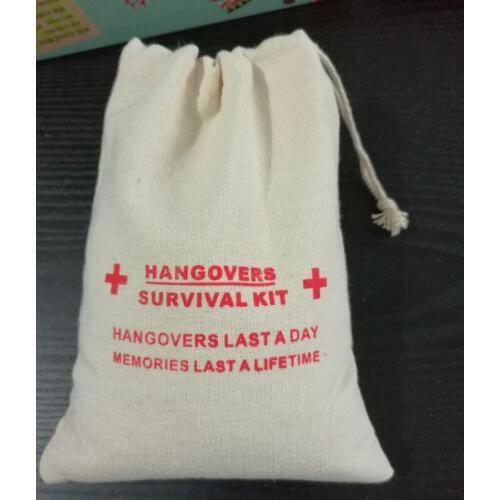 Hangover Kit Cotton Candy Bag 15x20cm(6"x8") pack of 30 Survival Kit Cross Wedding Birthday Party Favor Gift Pouch