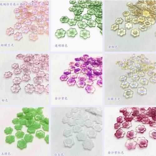 New Crystal Loos DIY Flower Beads Mixed Color Glass Handmade Loose Beads Fit For Accessories y12566