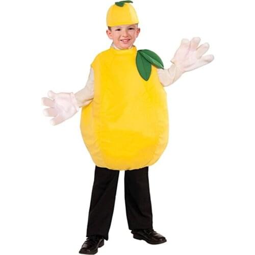 NEW Cute Child Children lemon Fruit Cosplay Costumes For Boys Girls Halloween Carnival Party Stage Performance Costume