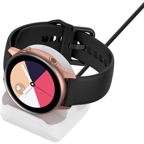 Portable Watch Charging Station Silicone Charge Stand Holder for Samsung Galaxy Watch 3 SM-R850 R840 & Active Watch Accessories