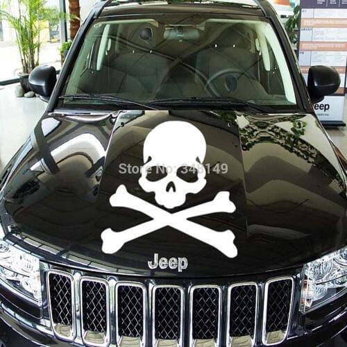 Aliauto Funny Skull MMJ Car Sticker and decal Ghost Rider car styling For Toyota Ford Chevrolet Volkswagen Golf 5 6 7 Hyundai