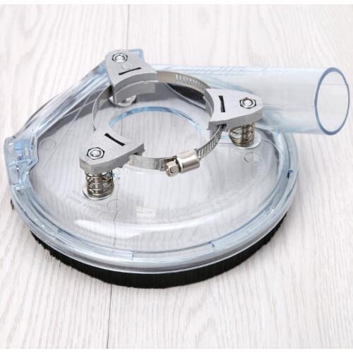 Dust Shroud Kit Dry Grinding Dust Cover for Angle Hand Grinder Clear 4"/ 5"