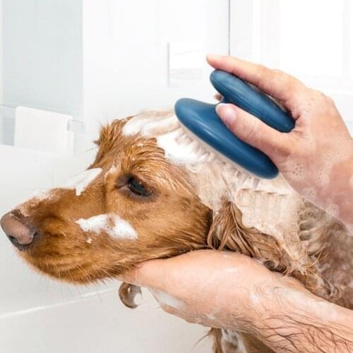 Pet Dog Cat Shower Hair Removal Combs Pet Bath Massager Brush For Cats Pet Dog Grooming Tools Pet Cleaning Accessories