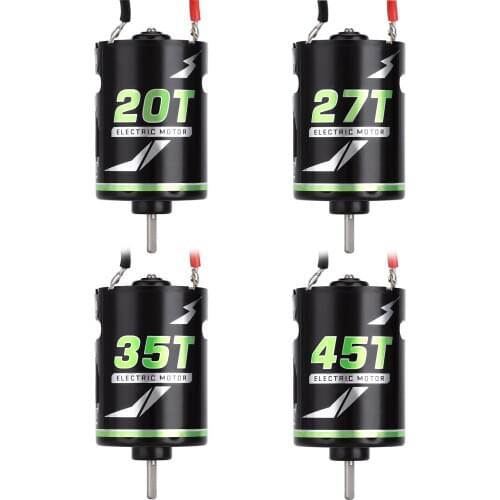 INJORA 1PCS 20T 27T 35T 45T 540 Brushed Motor for 1/10 RC Crawler Car Axial SCX10 90046 AXI03007 JL Traxxas TRX-4