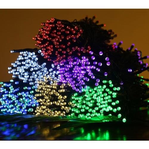 Solar String Fairy Lights Outdoor 10M 20M Light Strings Solar Power Street Garland Christmas Wedding Yard Fence Garden Decors