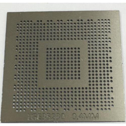 Spot LGE35230 LCD 0.4MM aquecimento direto BGA Template Stencil steel mesh chip size steel mesh 1pcs