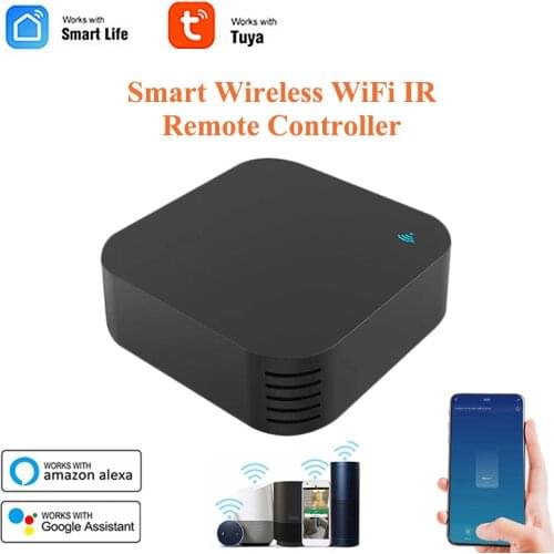 Smart Wireless WiFi IR Remote Controller,Temperature Humidity Monitoring,for Tuya Smart Life APP,Work With Alexa,Google Home