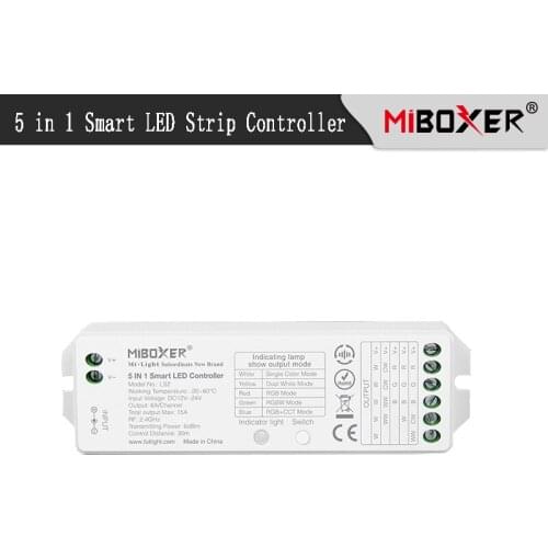 LS2 5 IN 1Smart Controller For12~24V RGB RGBW RGB+CCT Led Strip
