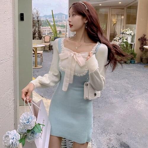 WJGDDCMR Fashionable Knitted Dresses