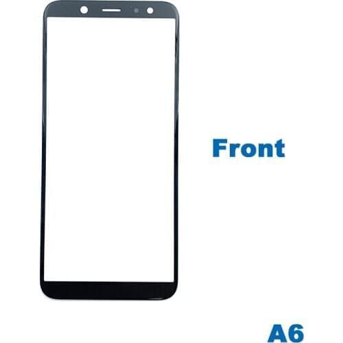 2pcs/lot For A6 2018 A600 LCD Screen Display Original Front Glass Lens Touch screen Outer glass Panel Replacement