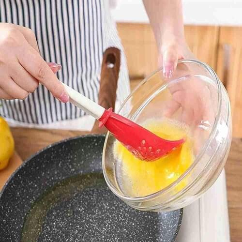 1PC Multifunctional Kitchen Cooking Spoon Heat-resistant Innovative Spoon Garlic Hanging Potato Hole Colander Press Kitchen P5H1