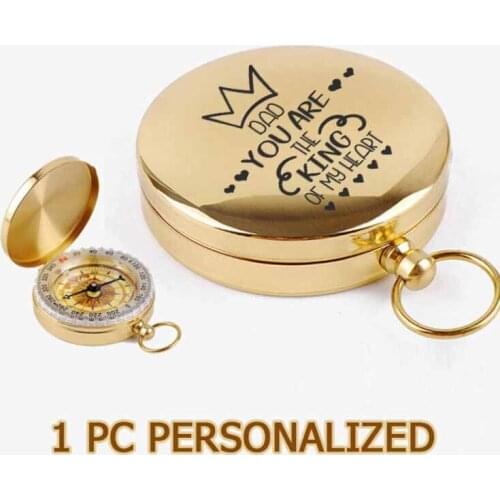 1pc Cusotmized Engrave Compass For Son Dropshipping Personalized Christmas Gifts Navigator Functional Compass 2021 ZNZ017