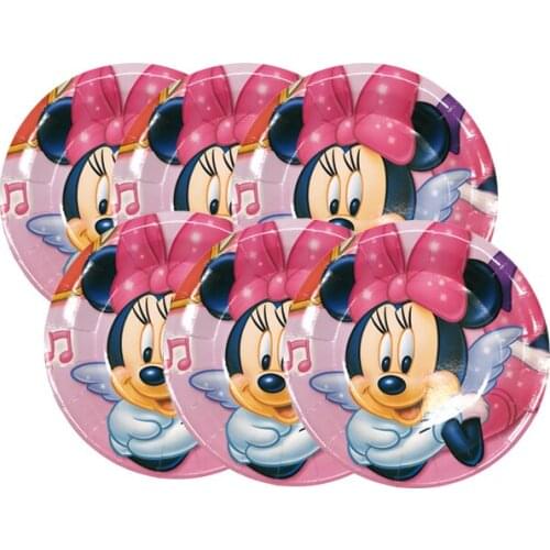 1pcs Pink Minnie Mouse Party Supplies TableCloth Favor Kids Girls Birthday Tablecloths Party Festival Decoration Party Supplie