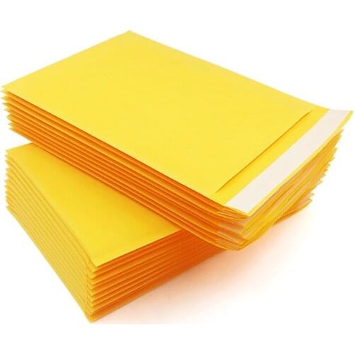 50PCS/lot 110*130mm Kraft Paper Bubble Envelopes Bags Mailers Padded Shipping Envelope With Bubble Mailing Bag Business Supplies