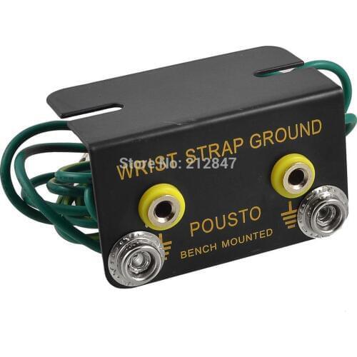 1.8M Cable L Shaped Anti Static Wrist Strap Belt Ground Connector